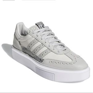 adidas Women’s Super Sleek 72 Grey Snake Skin Platform Sneakers Shoes